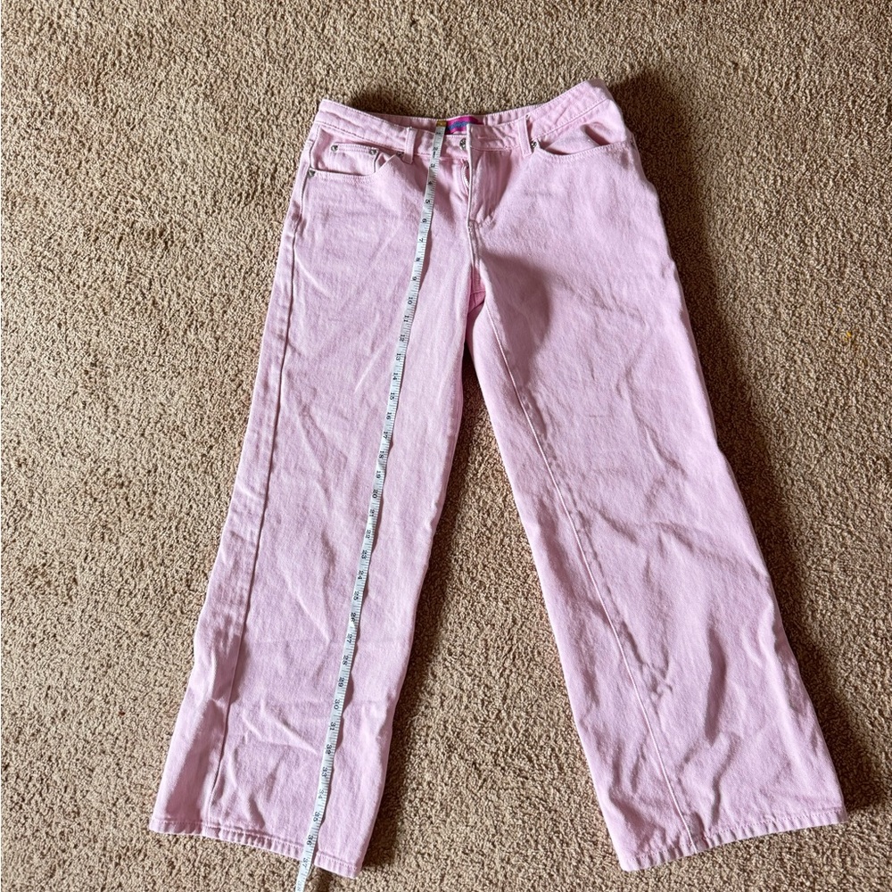 Light Pink wide-Leg Jeans